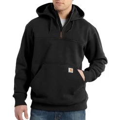 Carhartt Rain Defender Paxton Hooded Mock-Zip Sweatshirt - Men's -Men's Outdoor Gear BK 5