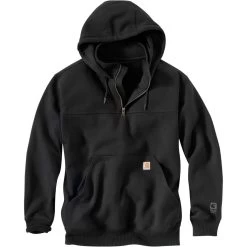 Carhartt Rain Defender Paxton Hooded Mock-Zip Sweatshirt - Men's -Men's Outdoor Gear BK D2
