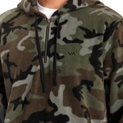 RVCA Yukon 1/4-Zip Hoodie - Men's -Men's Outdoor Gear CAM D5