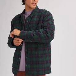 Stoic Plaid Shacket - Men's -Men's Outdoor Gear EMEPLA D2