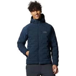 Mountain Hardwear StretchDown Hooded Jacket - Men's -Men's Outdoor Gear HARNAV
