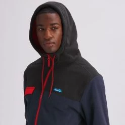 KAVU Peoh Point Fleece Jacket - Men's -Men's Outdoor Gear INK D5