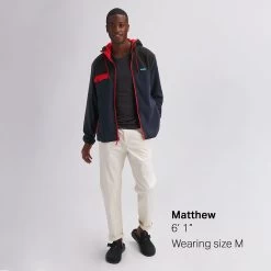 KAVU Peoh Point Fleece Jacket - Men's -Men's Outdoor Gear INK D8