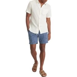 Marine Layer Printed Saturday Short - Men's -Men's Outdoor Gear NAVTROPRI D2