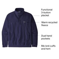 Patagonia Shearling Button Pullover Fleece - Men's -Men's Outdoor Gear NEWNAV D6