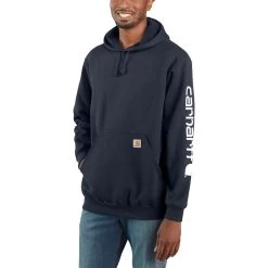 Carhartt Midweight Signature Sleeve Hooded Sweatshirt - Men's -Men's Outdoor Gear NEWNV 1