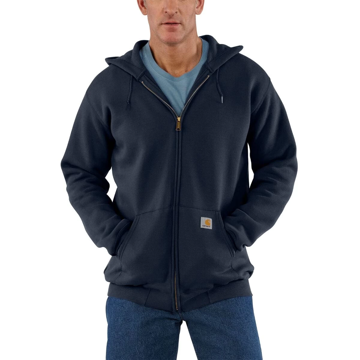 Carhartt Midweight Full-Zip Hooded Sweatshirt - Men's 4 Carhartt Midweight Full-Zip Hooded Sweatshirt - Men's - Image 2