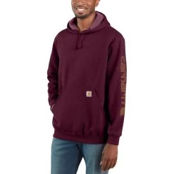 Carhartt Midweight Signature Sleeve Hooded Sweatshirt - Men's -Men's Outdoor Gear POR