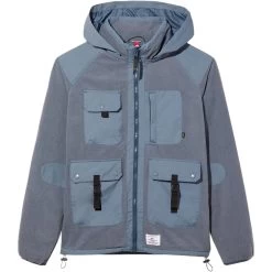 Alpha Industries Mixed Media Fleece Full-Zip Hoodie - Men's -Men's Outdoor Gear SLABLU