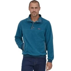Patagonia Shearling Button Pullover Fleece - Men's -Men's Outdoor Gear WAVBLU