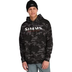 Simms Logo Hoodie - Men's -Men's Outdoor Gear WOOCAM