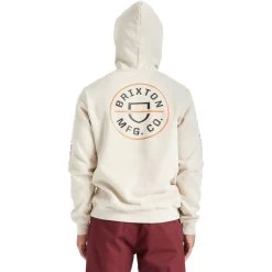 Brixton Crest Hoodie - Men's -Men's Outdoor Gear BEBUORBLA D1