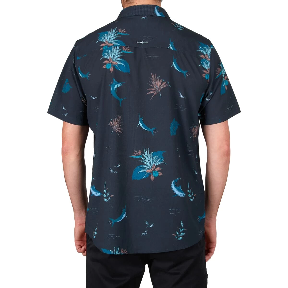 Salty Crew Ernesto Short-Sleeve Perforated Tech Woven Shirt - Men's 4 Salty Crew Ernesto Short-Sleeve Perforated Tech Woven Shirt - Men's - Image 2