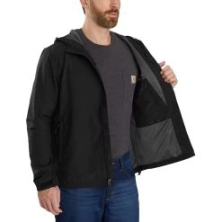 Carhartt Rain Defender Relaxed Fit LW Jacket - Men's -Men's Outdoor Gear BLA D2 1