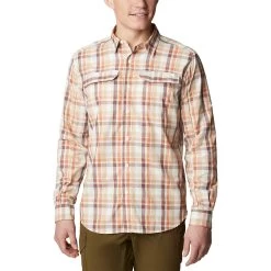 Columbia Silver Ridge 2.0 Plaid Long-Sleeve Shirt - Men's -Men's Outdoor Gear CHAGATPLA