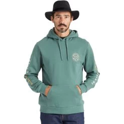 Brixton Crest Hoodie - Men's -Men's Outdoor Gear DEFOBRGOWH