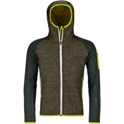 Ortovox Fleece Plus Classic Knit Hooded Jacket - Men's -Men's Outdoor Gear GREPIN D2
