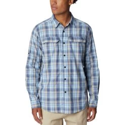 Columbia Silver Ridge 2.0 Plaid Long-Sleeve Shirt - Men's -Men's Outdoor Gear JESTGAPL