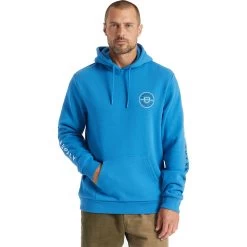 Brixton Crest Hoodie - Men's -Men's Outdoor Gear SKYBLU
