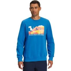 The North Face Places We Love Crew Sweatshirt - Men's 17 The North Face Places We Love Crew Sweatshirt - Men's -Men's Outdoor Gear SUPSONBLU