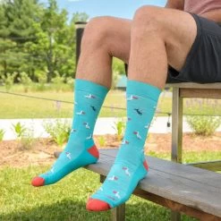 Darn Tough Pelican Crew Lightweight + Cushion Sock -Men's Outdoor Gear TEA D3