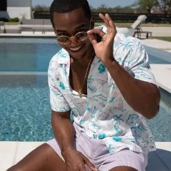 Rayon Sunday Short-Sleeve Shirt - Men's -Men's Outdoor Gear THYEROSU D2